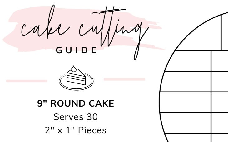 Cutting and serving chart for petal shaped cakes